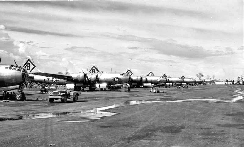 16th Bomb Group B-29s Northwest Field Guam 1945.jpg