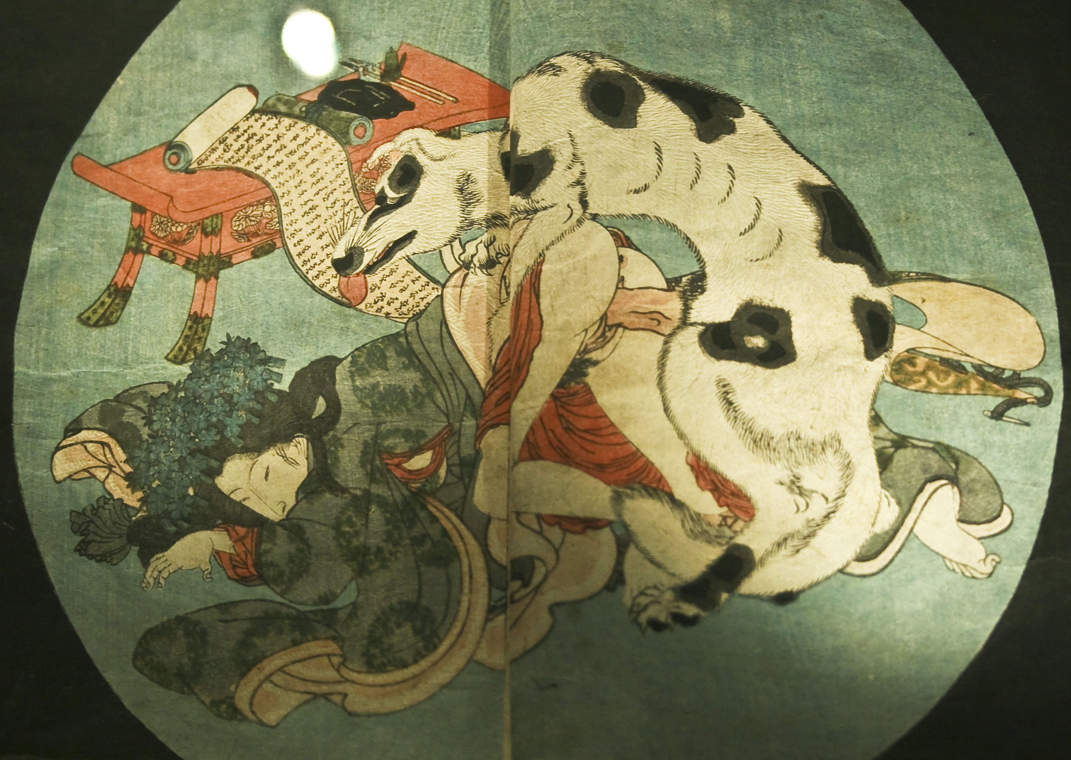 File2008-02-28 Shunga of dog having sex with woman, at Beate Uhse Erotic Museum