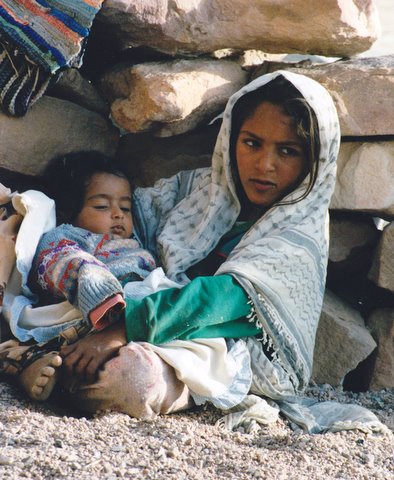 File:A girl and a younger child in Egypt.jpg