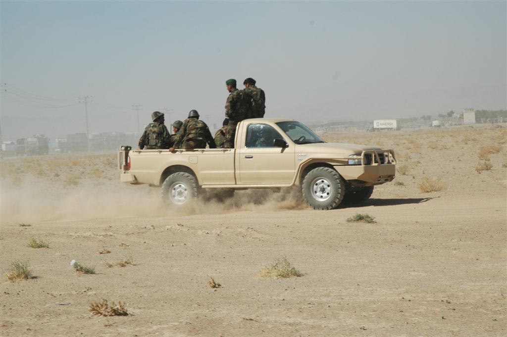 File Afghan National Army In Pick Up Truck Jpg Wikimedia Commons