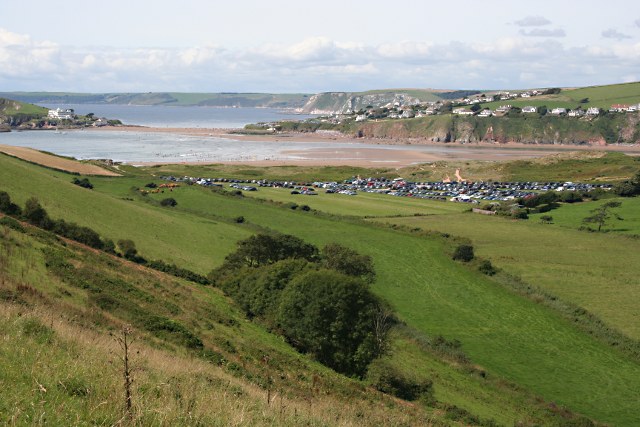 Bantham Valley, Beach and Car Park - geograph.org.uk - 1435404