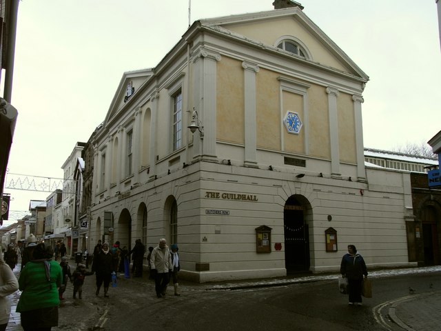 File:Barnstaple Guildhall on the corner of the High Street and Butchers Row - geograph.org.uk - 1658564.jpg