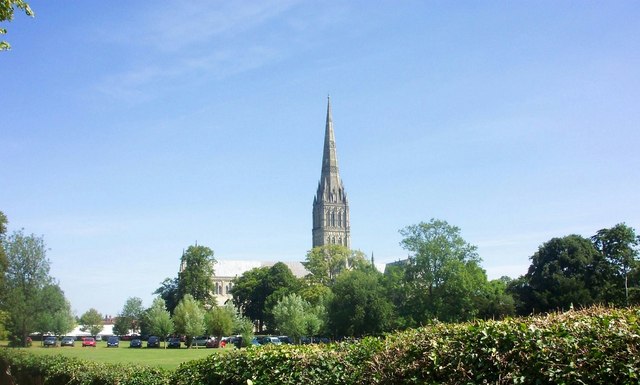 File:Cathedral from the South West-Salisbury - geograph.org.uk - 706473.jpg