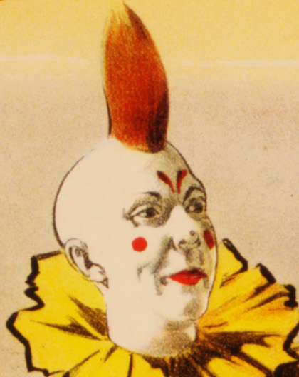 File:Clown detail, The marvelous foot-ball dogs, poster for Barnum & Bailey, 1900 (cropped).jpg