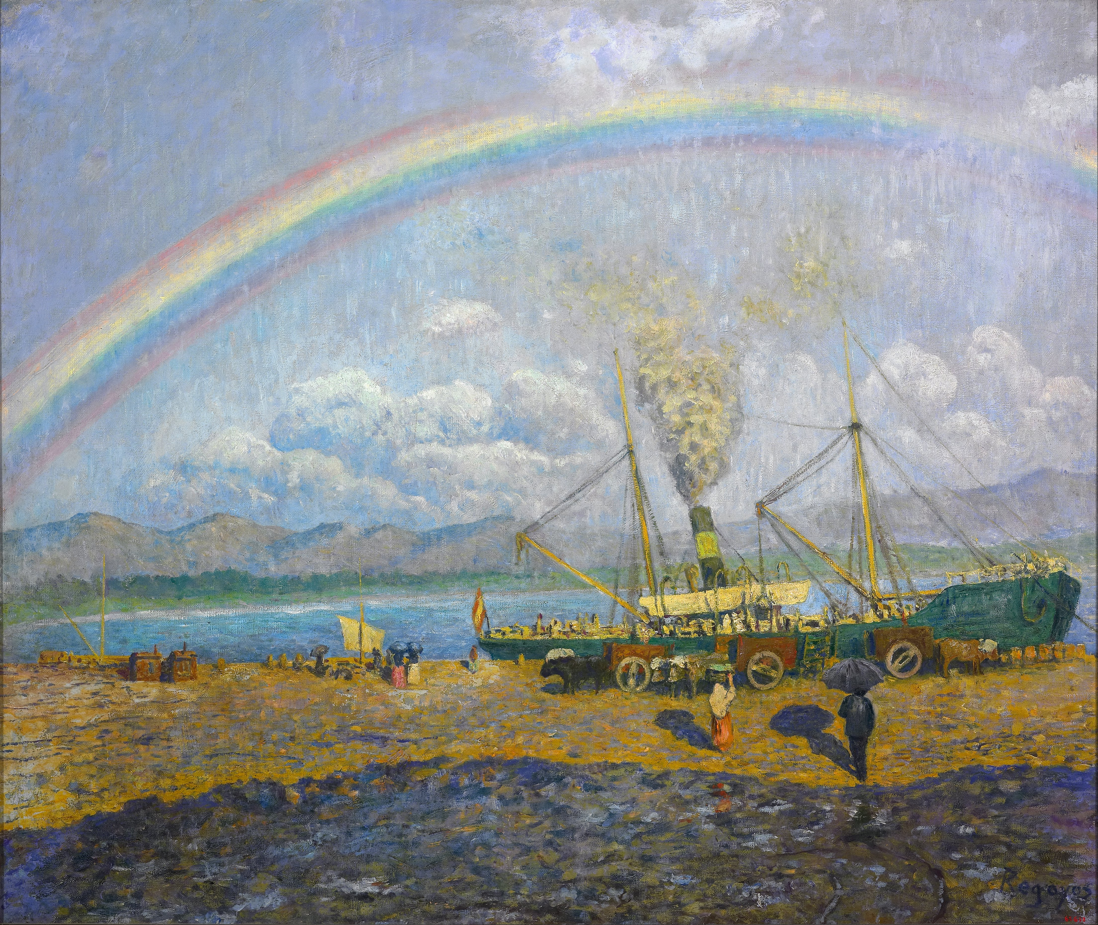 File:Darío de Regoyos - The Downpour. Santoña Bay - Google Art