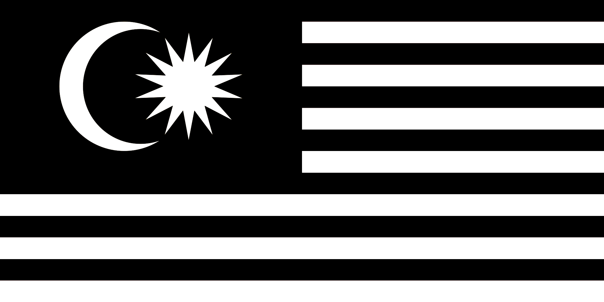 Malaysia black flag Black flag