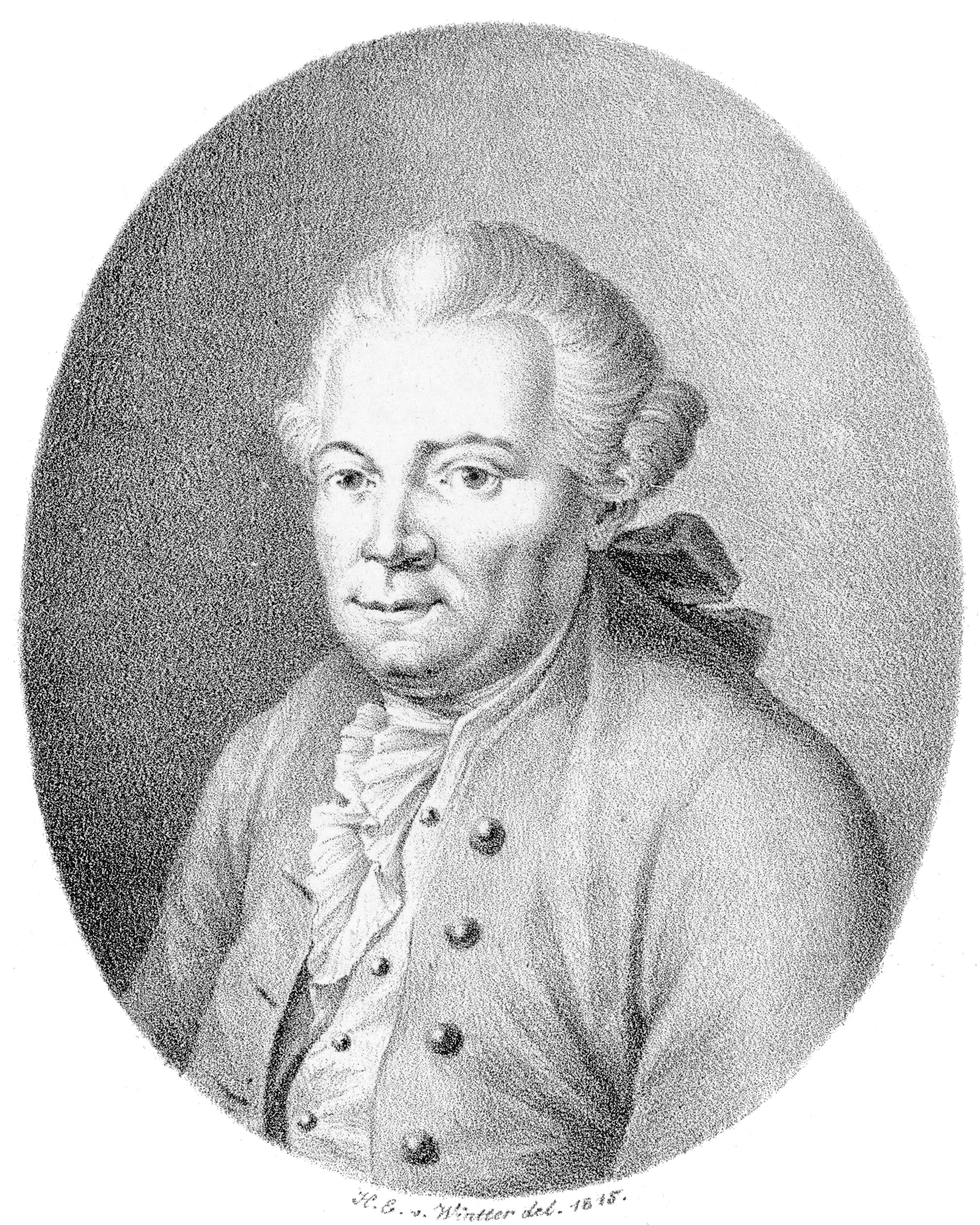 Florian Leopold Gassmann, Kupferstich von [[Heinrich Eduard Winter