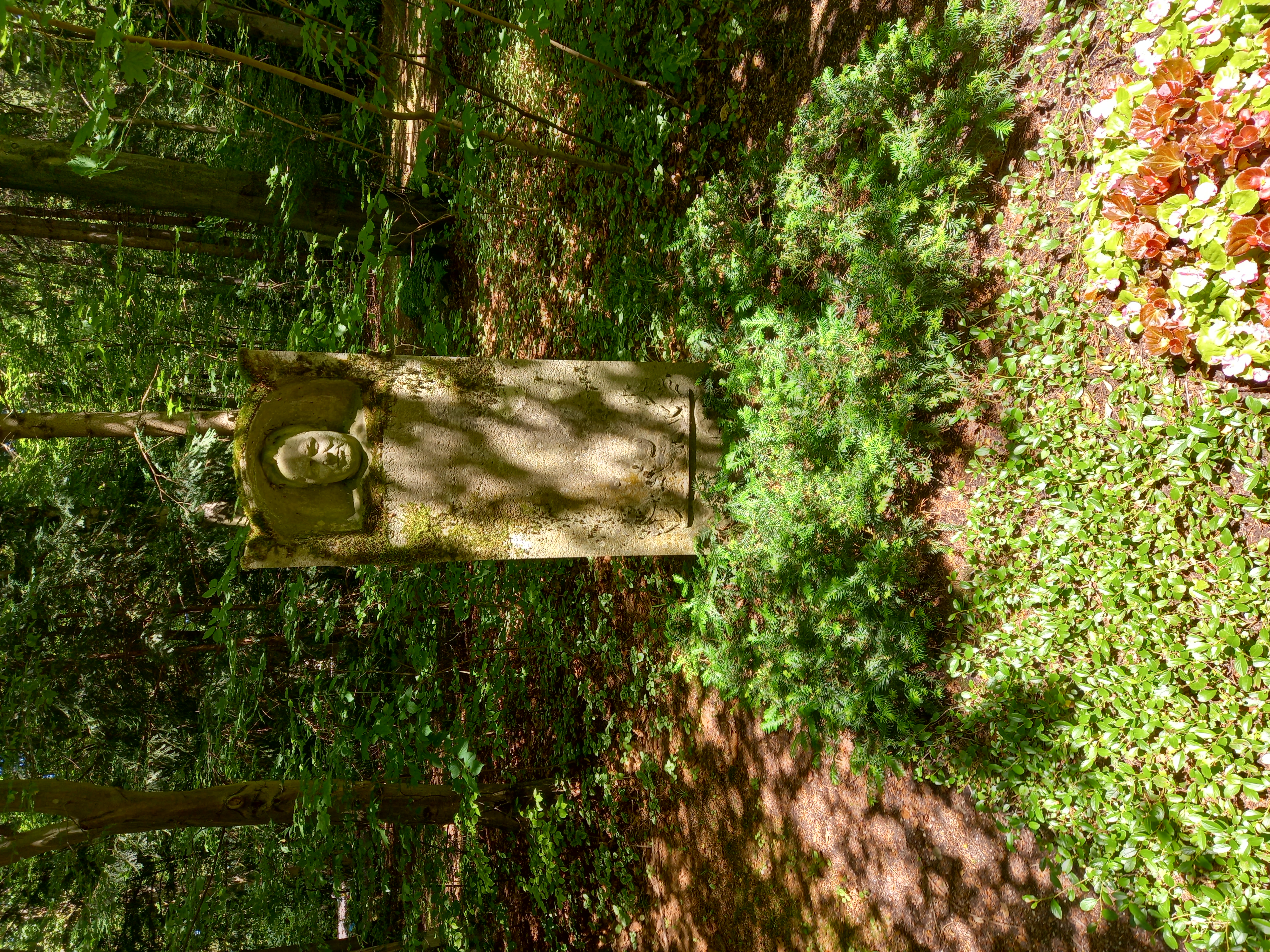 Das Grab von Otto Julius Bierbaum auf dem [[Waldfriedhof (München)