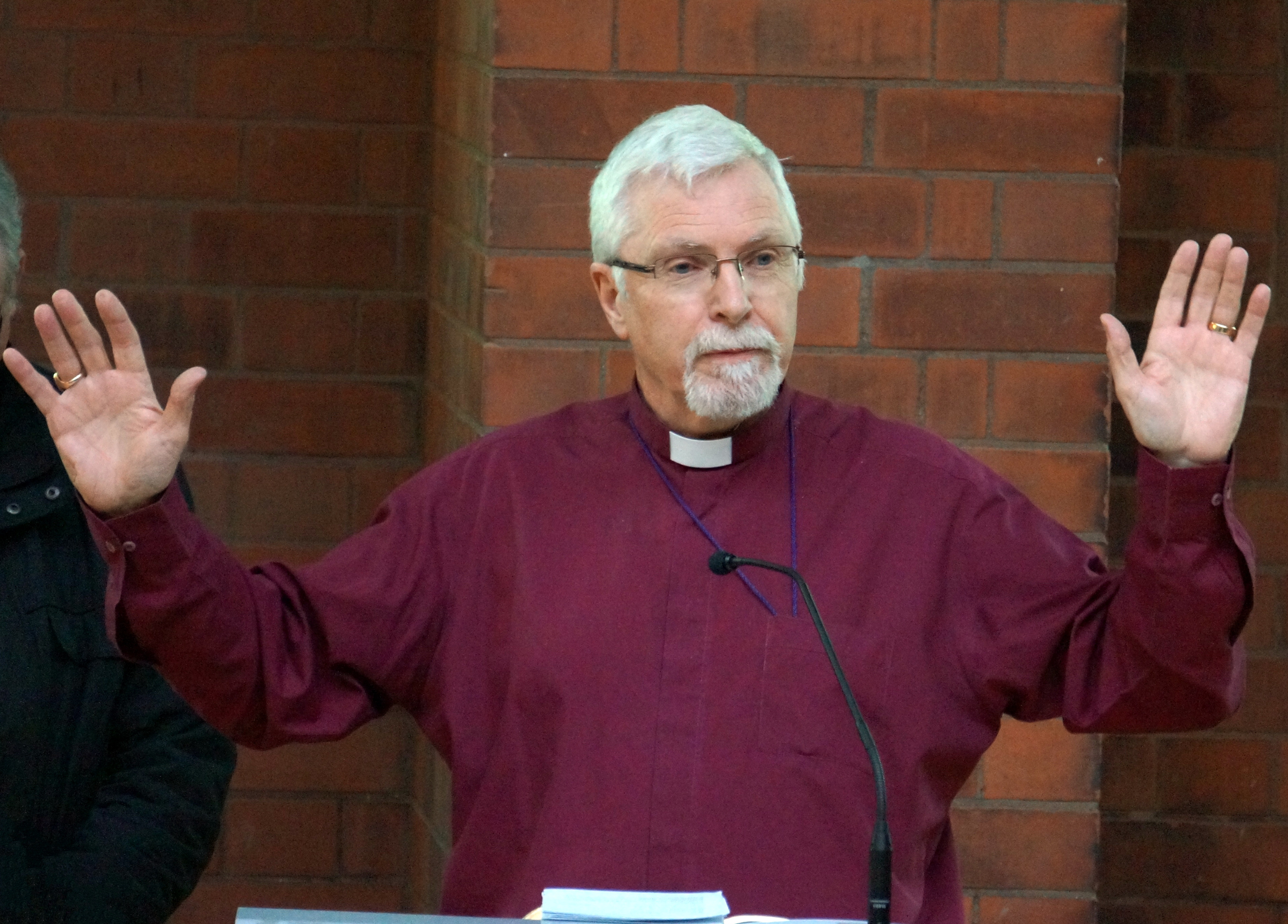 Image result for priest speaking to media