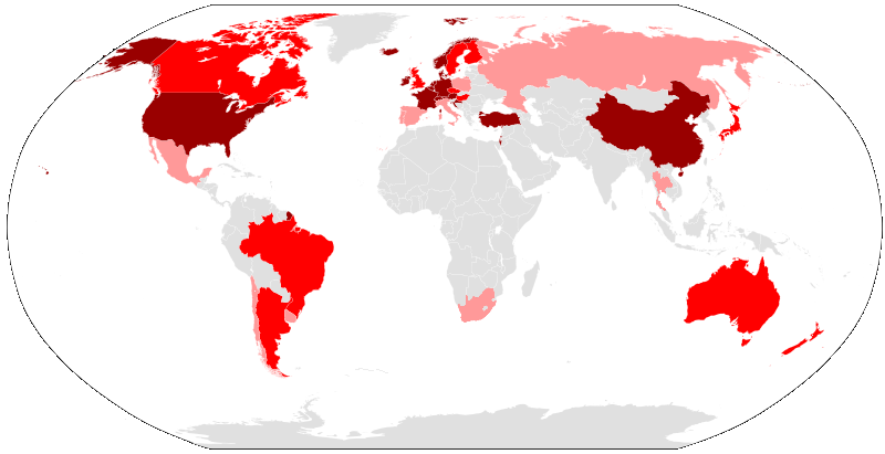 Gay Blood Ban Map