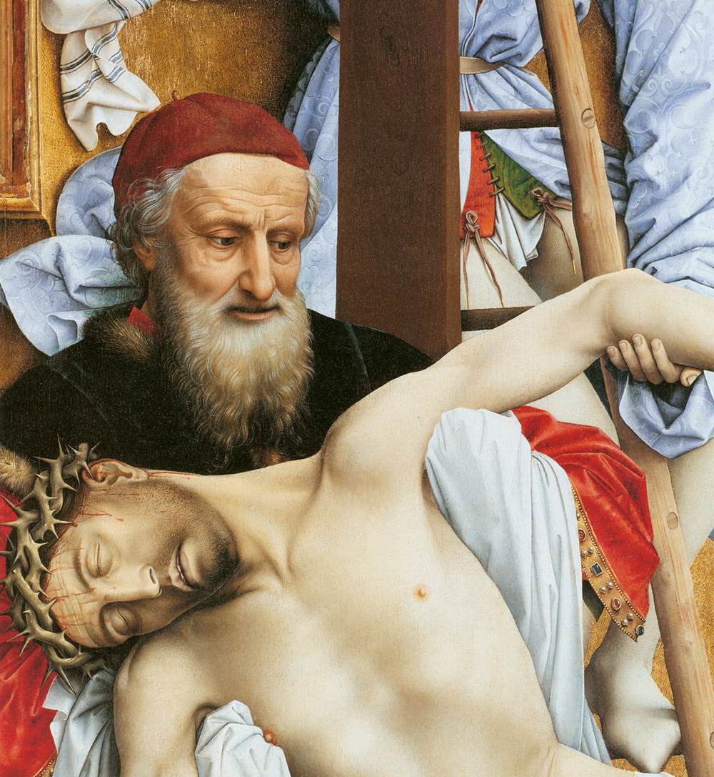Рогир Ван дер Вейден «снятие с Креста» (фрагмент), 1435—1440