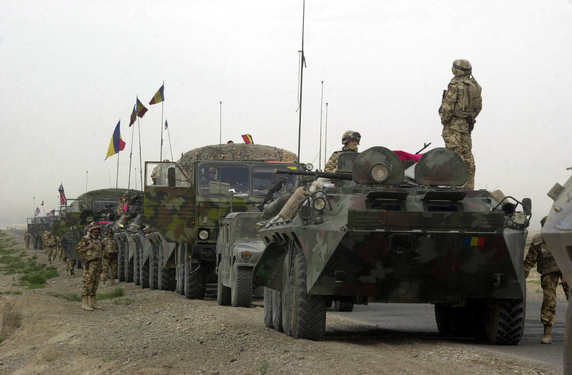 File Romanian Military Convoy In Afghanistan Jpeg Wikimedia Commons