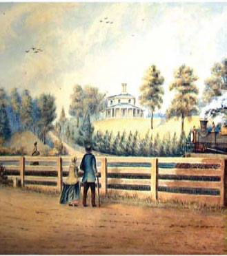 Painting of Colborne Lodge, 1865