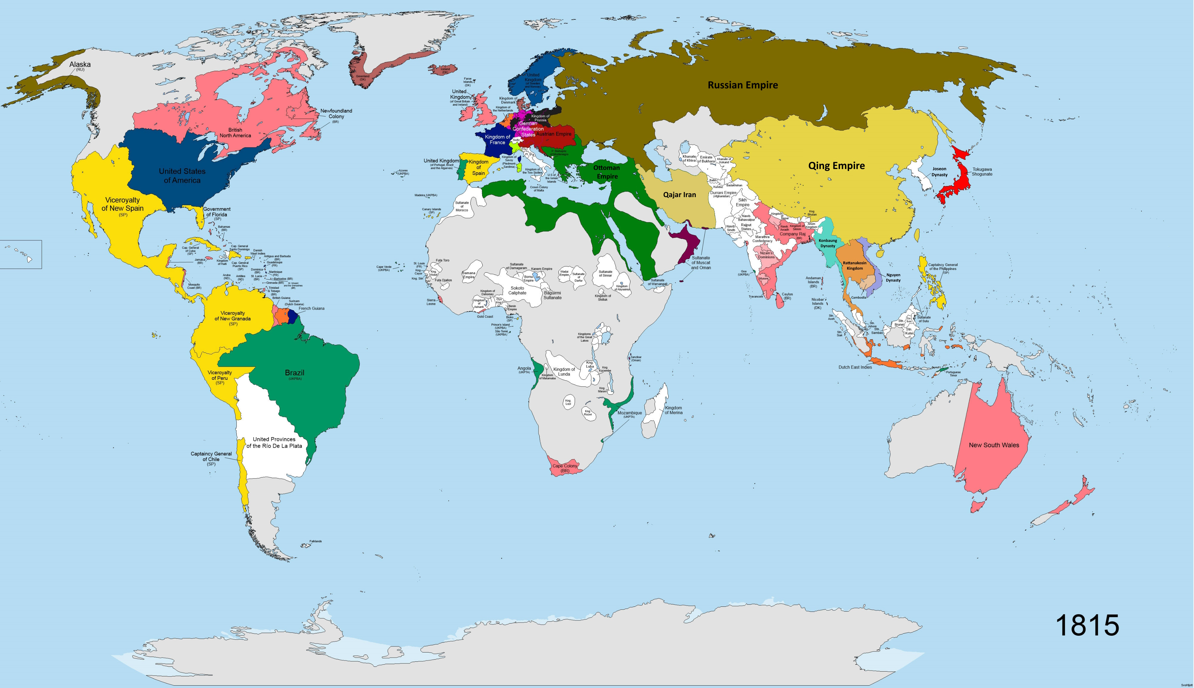 World Map 1815 (COV) 