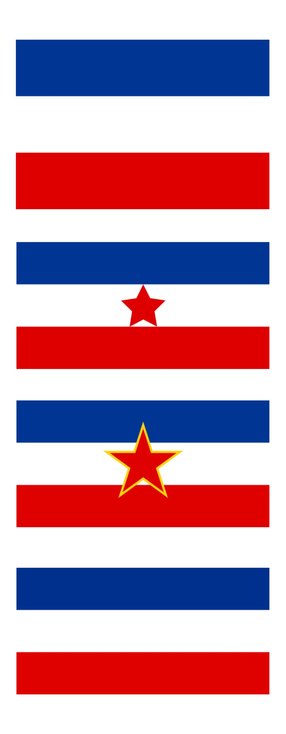 Yugoslav flags 1918 to 2003.png