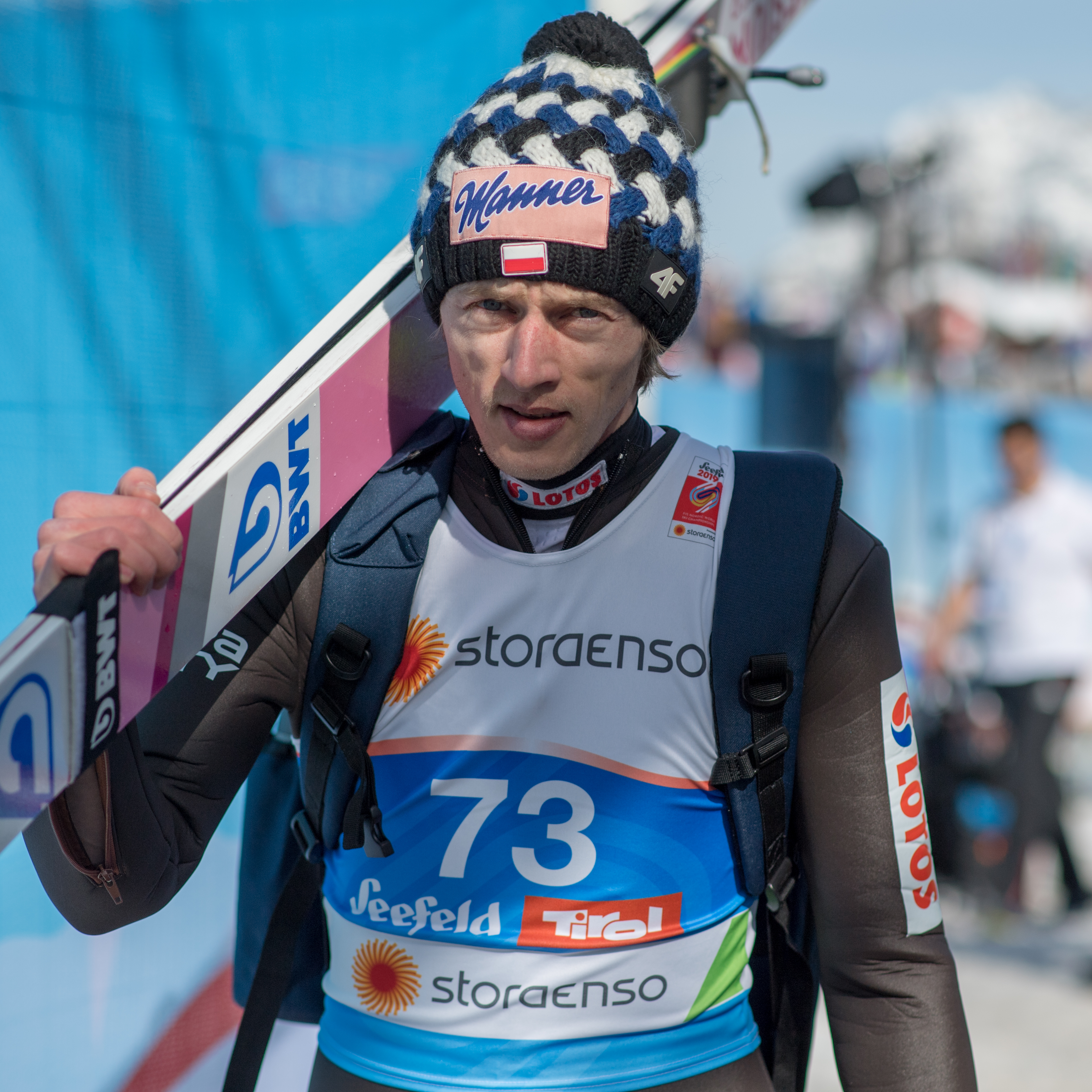 Dawid Grzegorz Kubacki (born March 12, 1990 in Nowy Targ) Polish ski  jumper, Wisła Zakopane club player, member of the national team,Dawid  Grzegorz Kubacki, ski, jumper Stock Photo - Alamy