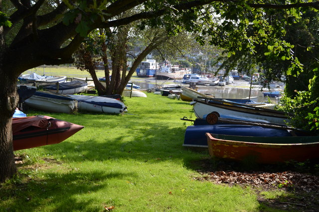 File:Boats beneath the trees - geograph.org.uk - 3093157.jpg