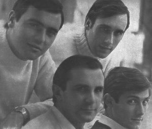 First line-up of Cuarteto Zupay in 1967. Top: [[Aníbal López Monteiro]] and [[Pedro Pablo García Caffi]]. Bottom: [[Eduardo Vittar Smith]] and [[Juan José García Caffi]] (from left to right).