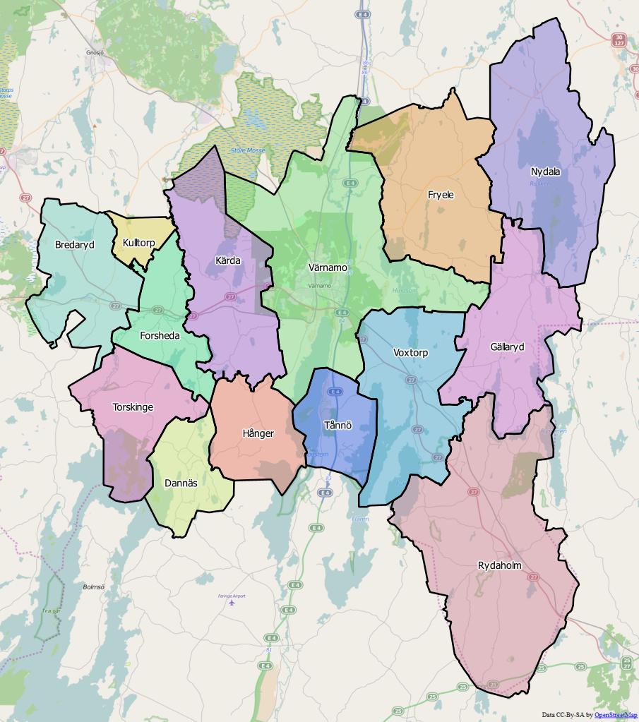 forsheda karta Forsheda distrikt – Wikipedia