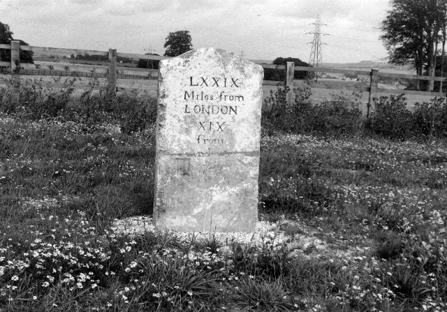 File:Old Milepost by the A30, Firsdown parish (geograph 6072859).jpg