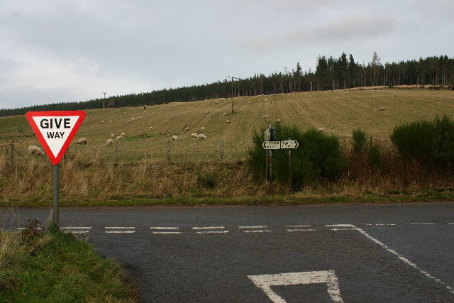 File:Road junction near Hatton - geograph.org.uk - 86466.jpg
