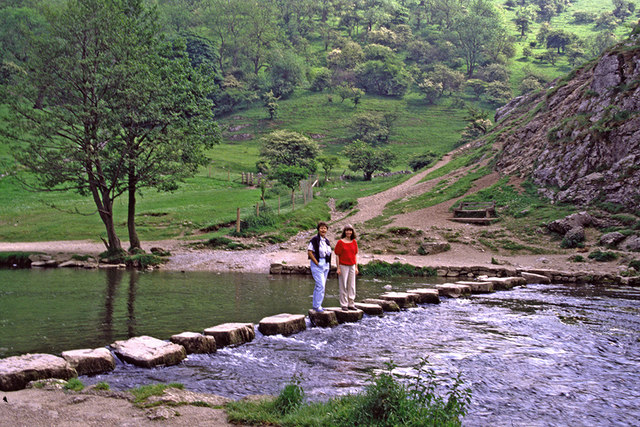 File:Stepping Stones across the River Dove at Dove Dale, Derbyshire - geograph.org.uk - 678588.jpg