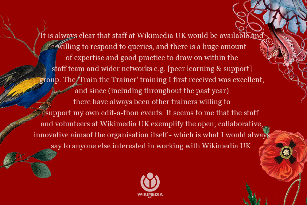 Wikimedia UK impact report 2022 Quote 1.png