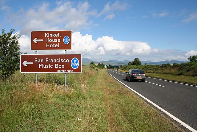 File:Along the A9 due East of Bogburn Farm. - geograph.org.uk - 207304.jpg