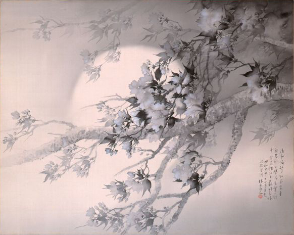 File:Cherry Blossoms in the Evening by Matsubayashi Keigetsu (Kabuki-za).jpg