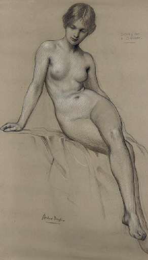 Herbert James Draper, Study for The Kelpie