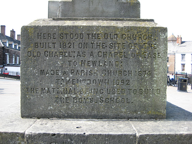 File:Inscription near the clock tower, Coleford - geograph.org.uk - 765906.jpg