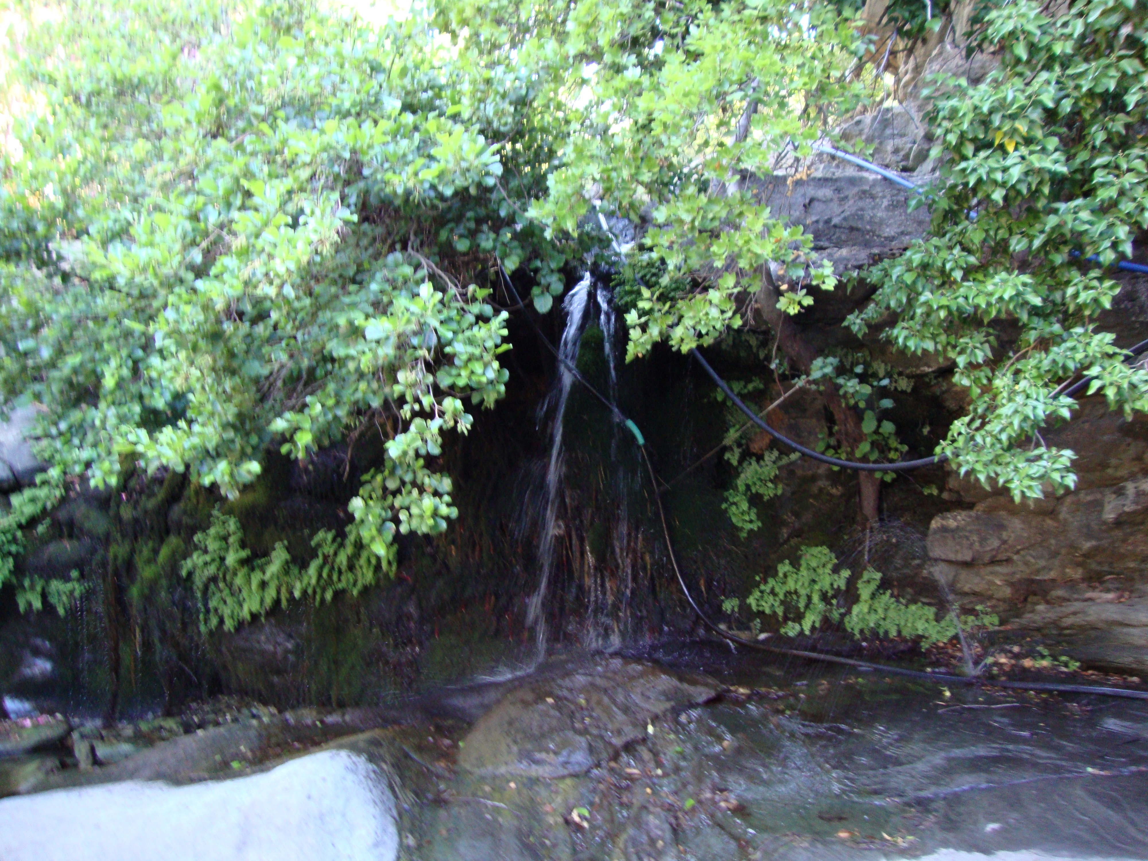 Pythara Waterfalls in Andros