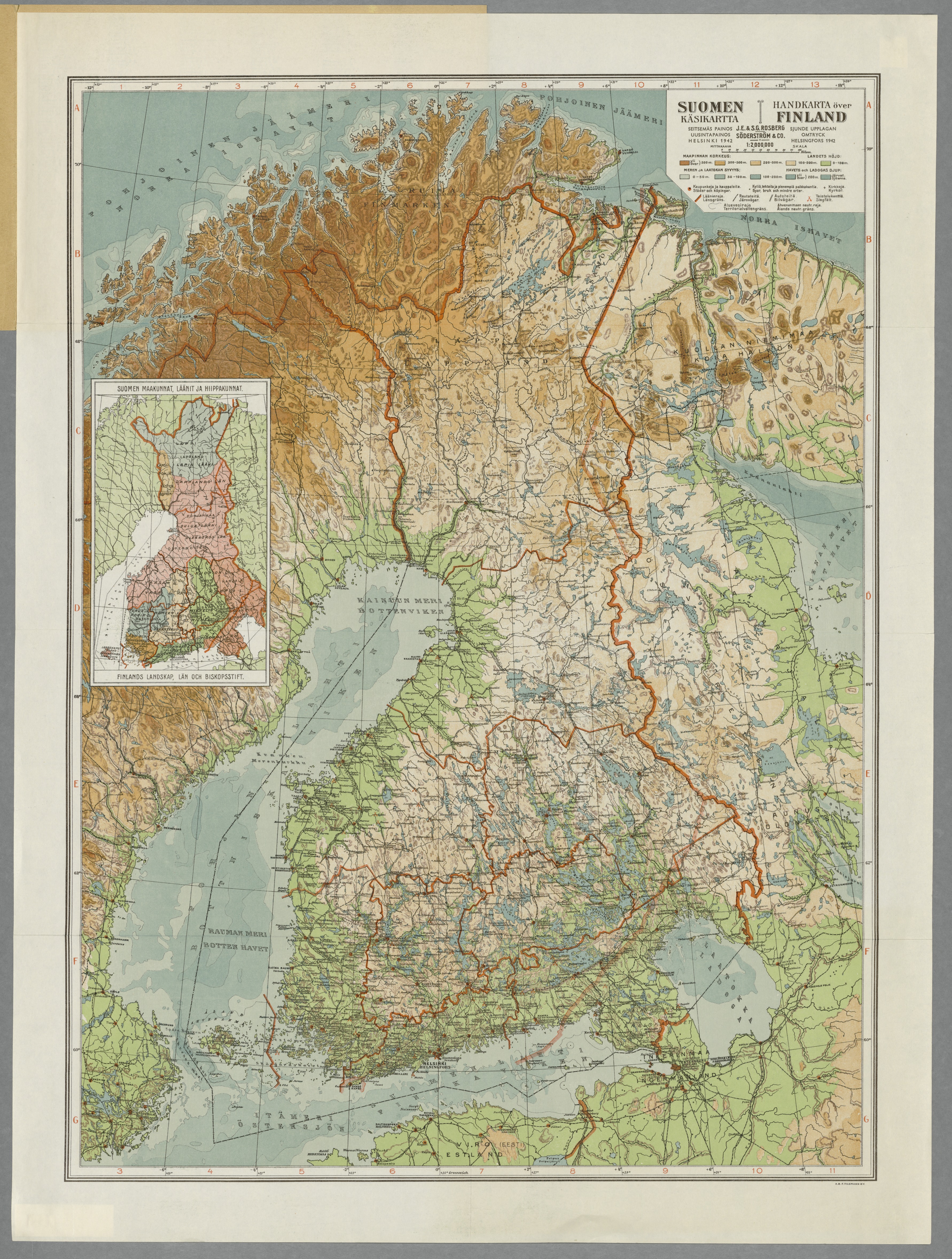 suomen kartta jpg File:Suomi kasikartta 1942.   Wikimedia Commons suomen kartta jpg