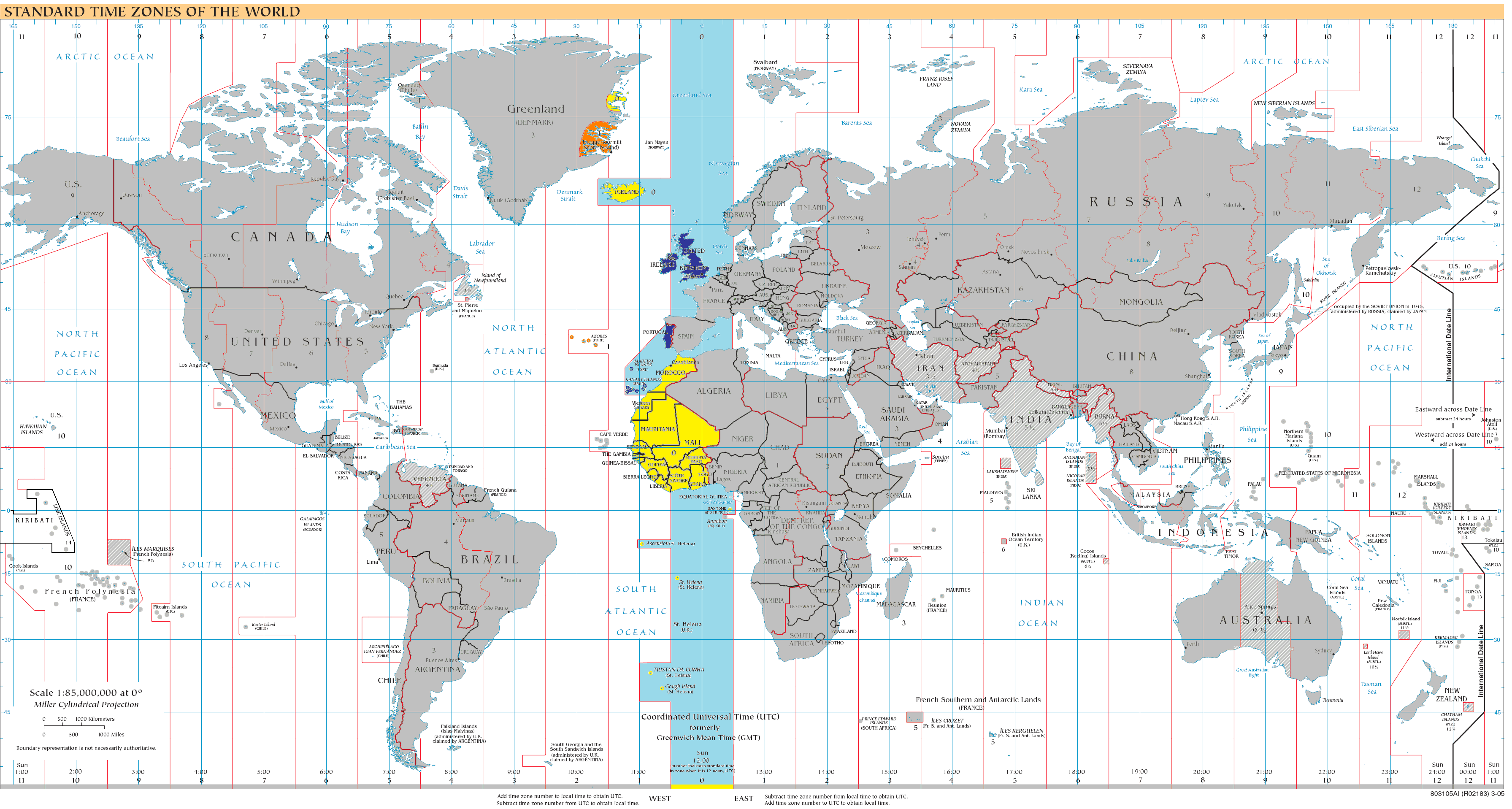 ¿Qué país tiene UTC 0