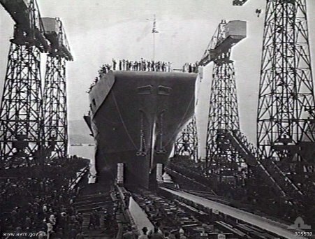 File:Aircraft carrier Terrible launch.jpg