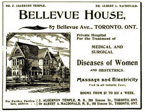 File:Bellevue House, Toronto, Ont., Canada (Polk's medical register, 1898).png