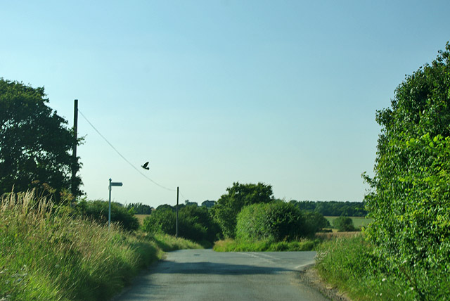 File:Country road junction - geograph.org.uk - 5664402.jpg