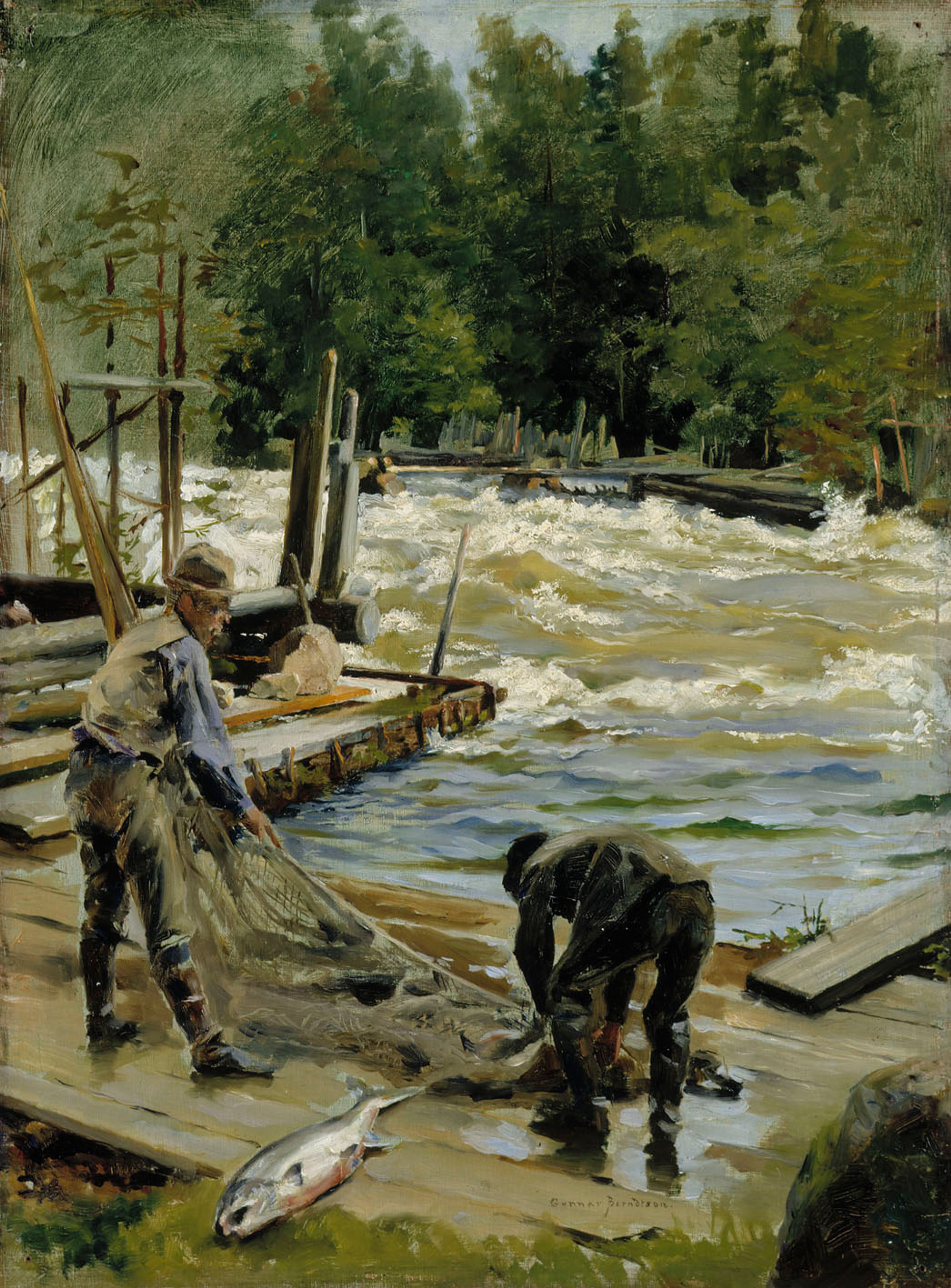 https://upload.wikimedia.org/wikipedia/commons/1/10/Gunnar_Berndtson_-_Salmon_Fishing_-_A_II_785_-_Finnish_National_Gallery.jpg