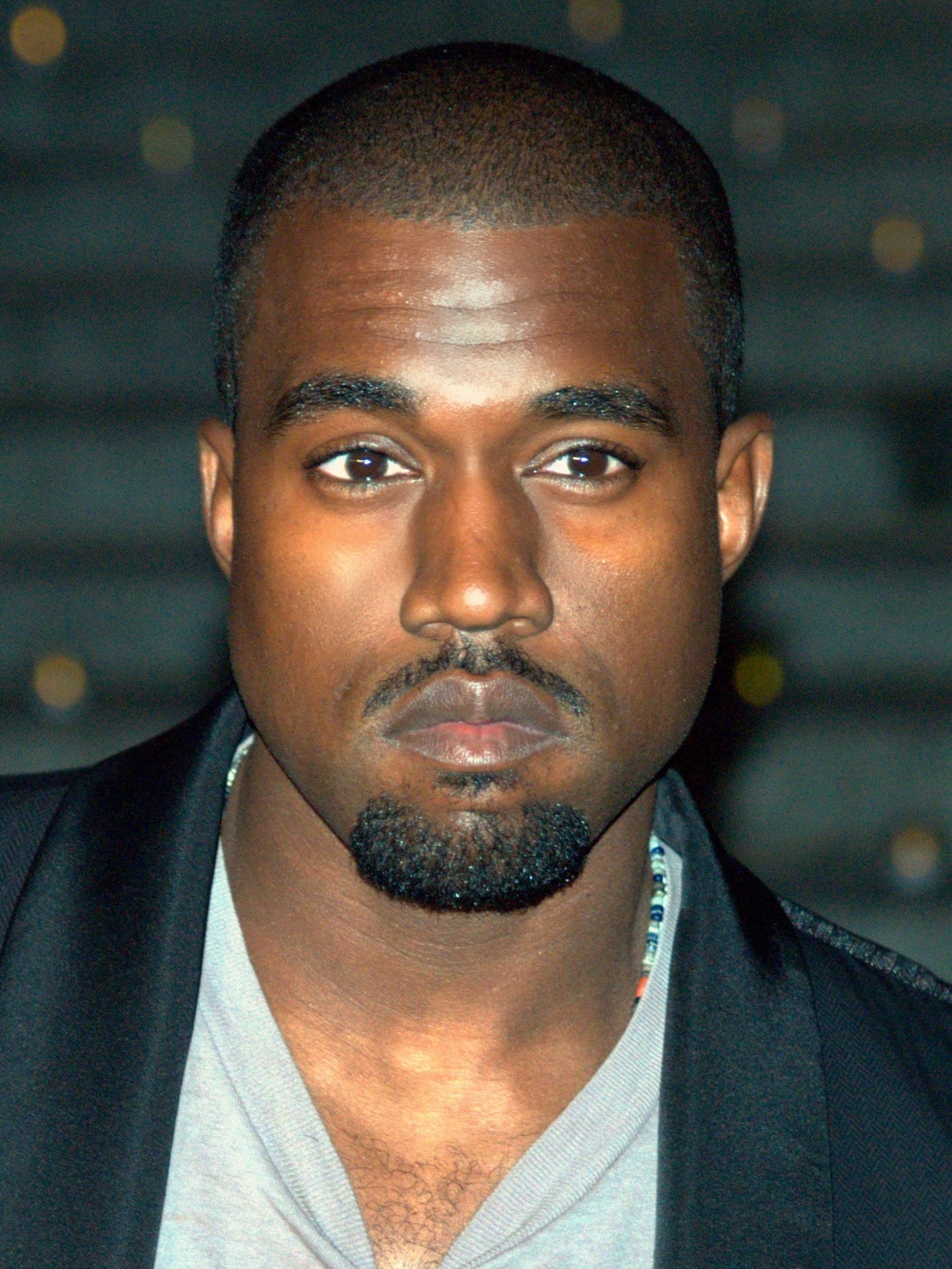 kanye blank face