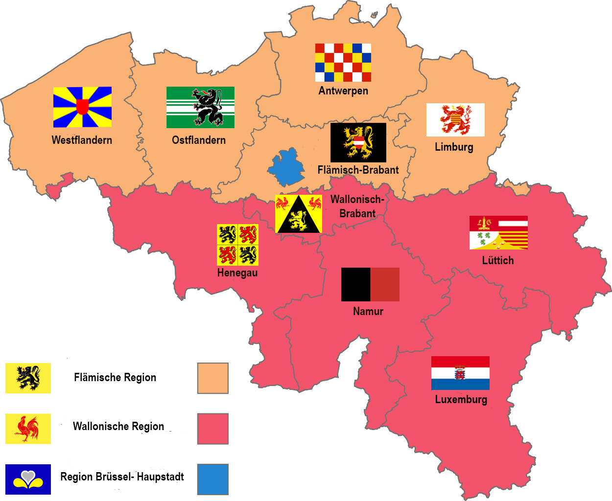 Datei Karte Belgien Regionen Provinzen Mit Fahnen Jpg Wikipedia