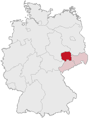 Административный округ Лейпциг на карте