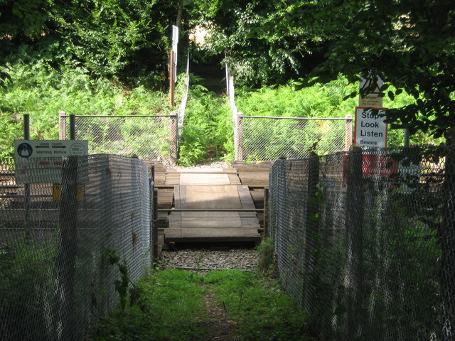 Level Crossing near Dering Wood and Mainey Wood - geograph.org.uk - 1428042