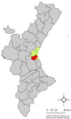 Localització de l'Horta Sud respecte del País Valencià.png