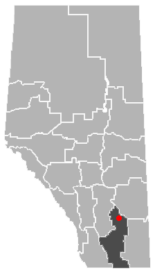 File:Rosemary, Alberta Location.png