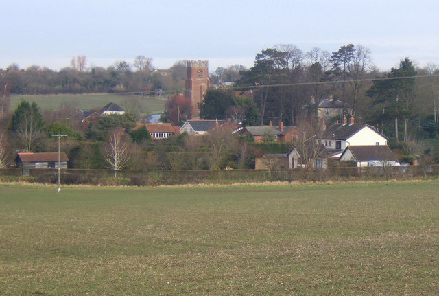 File:View of Charsfield across the fields - geograph.org.uk - 1160157.jpg