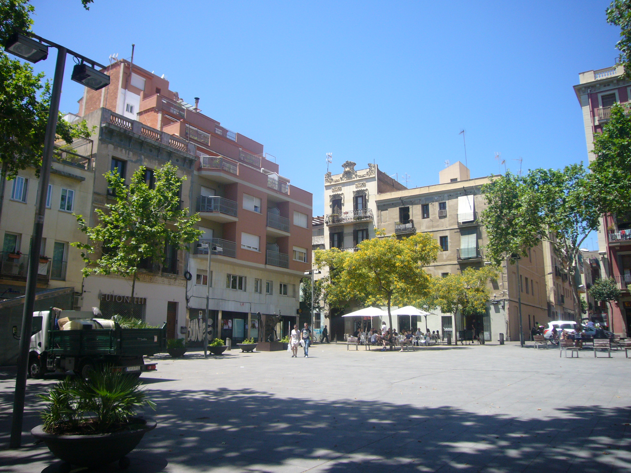 La Plaça del Diamant in Barcelona - Squares in Spain