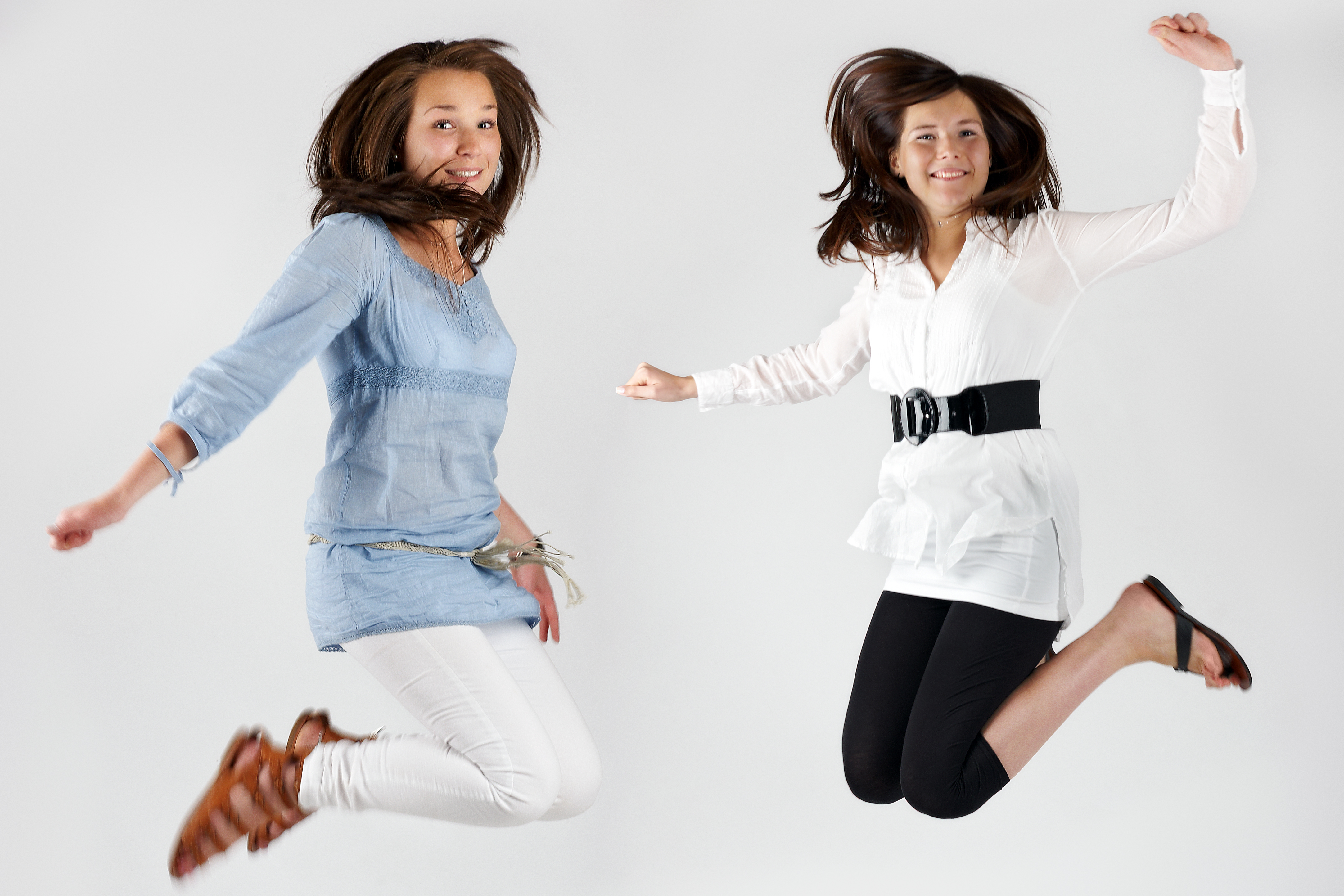 white blouse and black pants