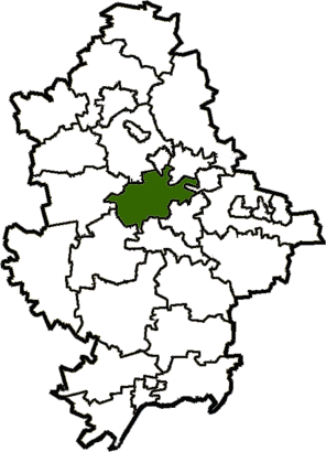 Dzielnica Yasinovatsky na mapie