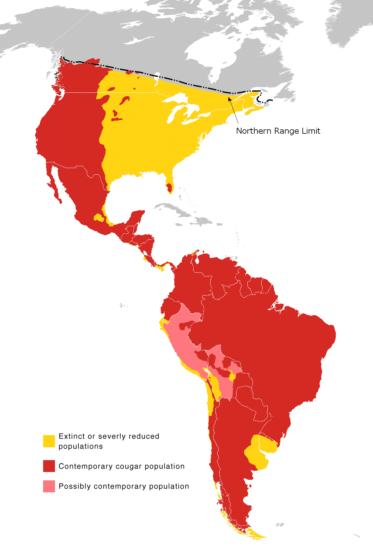 Eastern sale puma territory