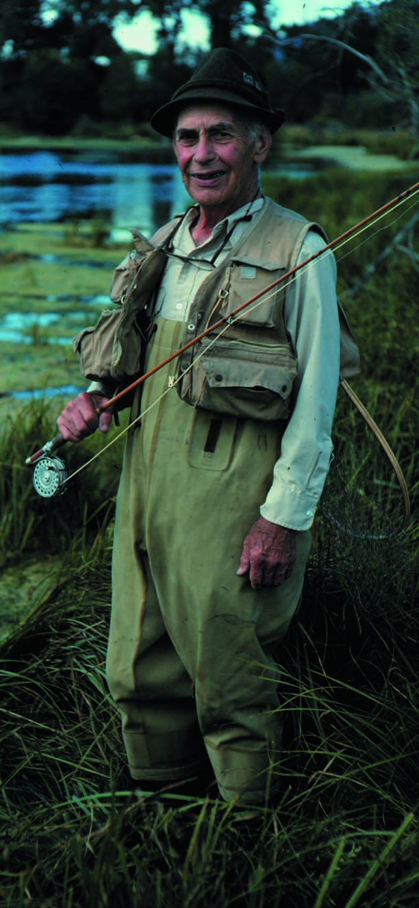 Been Fishing, Angling: Vintage Creel With Trout Amidst Grass, Fly